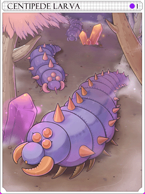 Centipede Larva Card